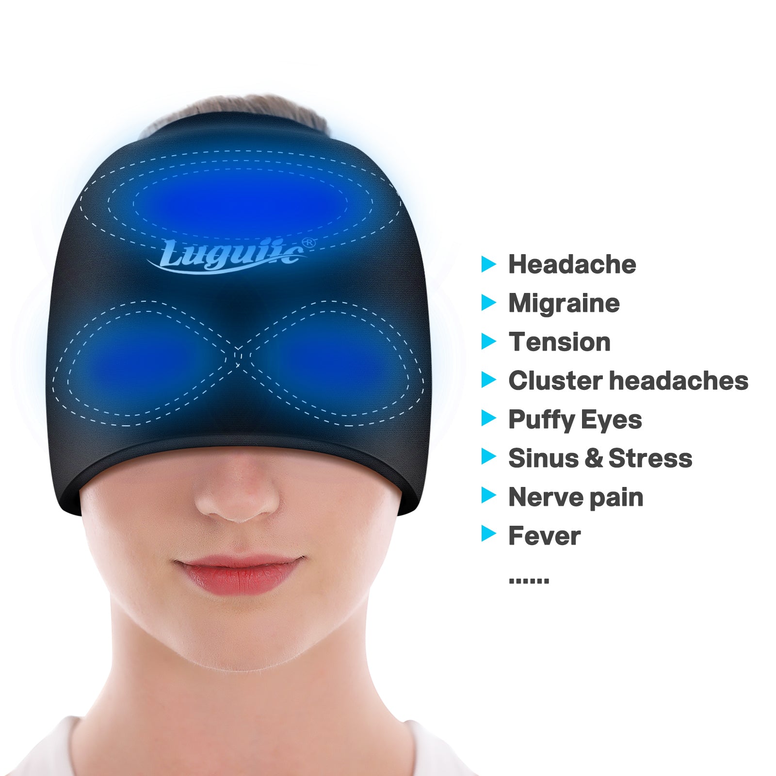 Luguiic Gel Ice Headache and Migraine Hat