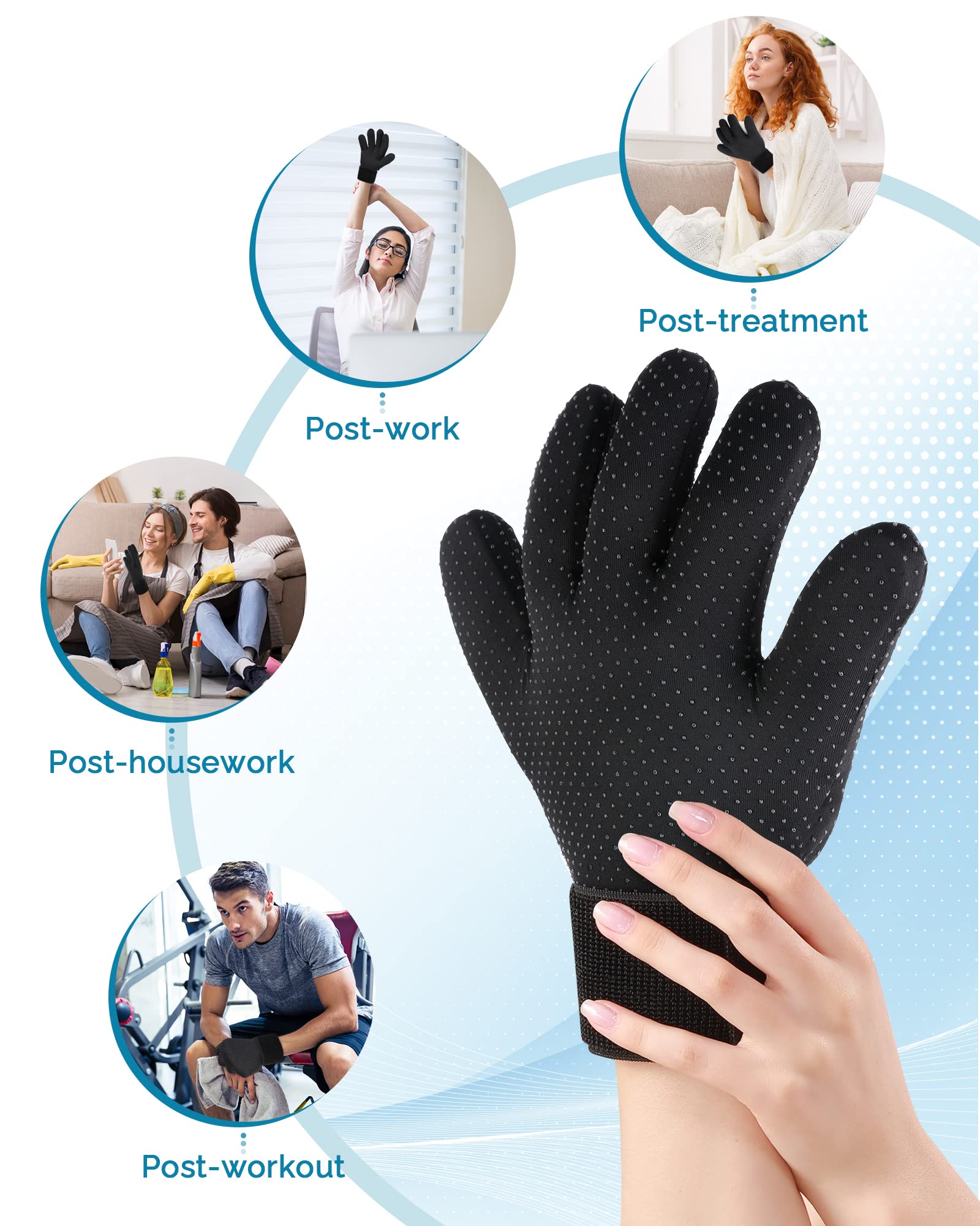 Luguiic Full Finger Arthritis Ice Gloves