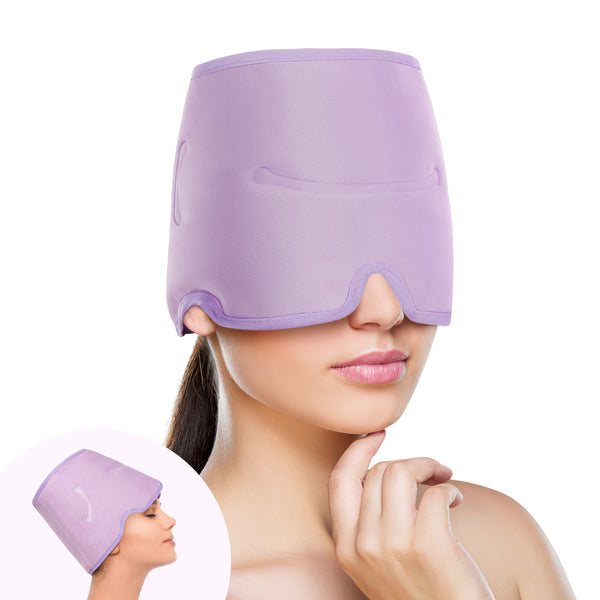 Luguiic Headache & Migraine Relief Wrap Hat (Pink)